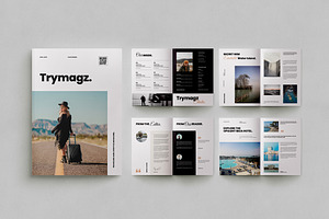Travel Magazine Template, a Magazine Template by Occy Design