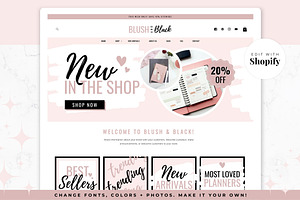 Shopify Theme | Blush & Black, a Shopify Template by Thirty One Palms Studio