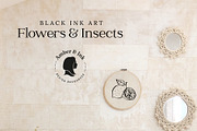 Flowers & Insects | Black Ink Art, an Illustration by amber&ink (Thumbnail 11 of 12)