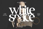White Space, a Script Font by din-studio.com (Thumbnail 1 of 10)