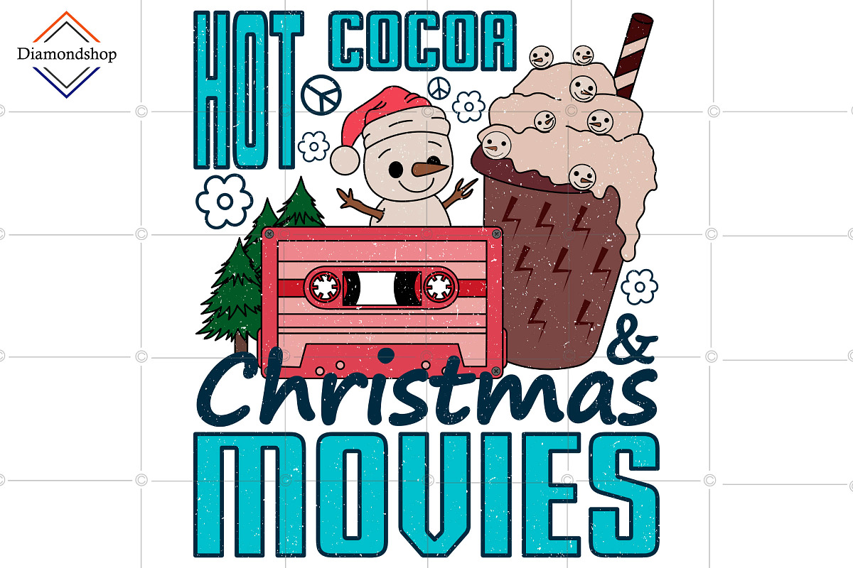 Retro Christmas Sublimation Bundle, a Decorative Illustration by DiamondShop (Photo 11 of 11)