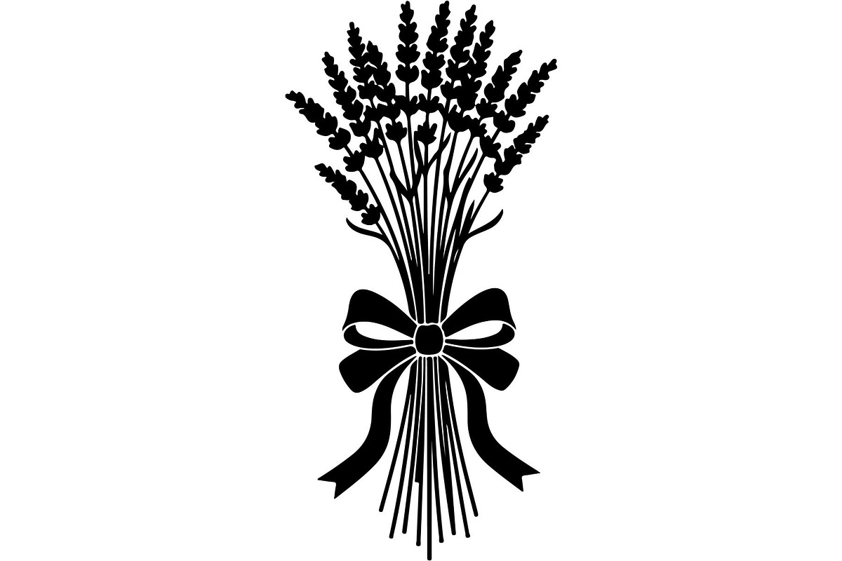 Lavender Flower Silhouette, an Object Graphic by Designer_Momina (Photo 9 of 20)