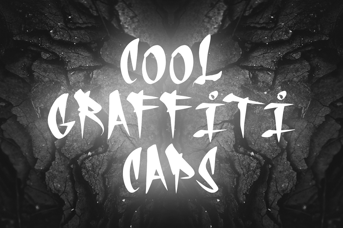 COOL GRAFFITI CAPS, a Blackletter Font by Beau Hopps Design (Photo 3 of 10)