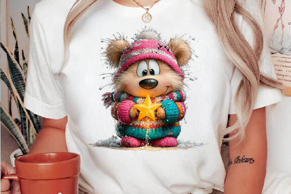 Whimsical Christmas Teddy Bear, a Seasonal Illustration by fashionaddict (Photo 5 of 7)