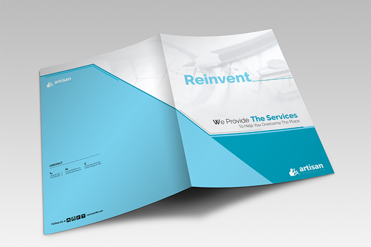 Presentation Folder, a Stationery Template by artisanHR (Photo 3 of 6)