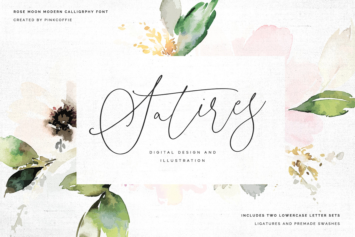 Rose Moon | Romantic Script Font preview 5