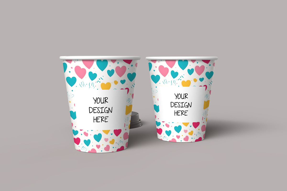 Paper cup design mockup PSD, a Cups & Container Mockup by Rami's Mockups (Photo 7 of 8)