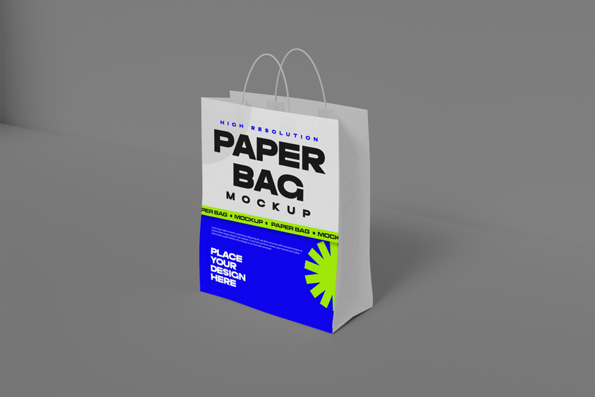 Paper Bag Mockup, a Product Mockup by Mockupnine (Photo 3 of 7)