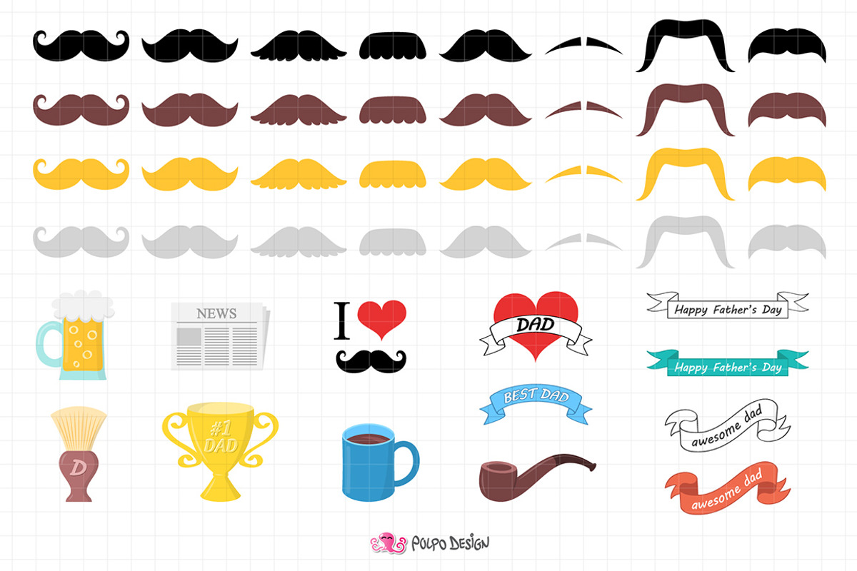 Father's Day clip art, an Object Graphic by PolpoDesign (Photo 3 of 4)