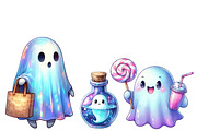 Cute Holographic Halloween PNG Clipa, an Illustration by Designworld (Thumbnail 5 of 6)