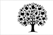 family handprint tree silhouette, an Illustration by Amazin_art (Thumbnail 6 of 29)
