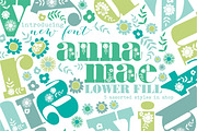 Anna Mae Lowercase Font, a Serif Font by shawnanonna (Thumbnail 1 of 2)