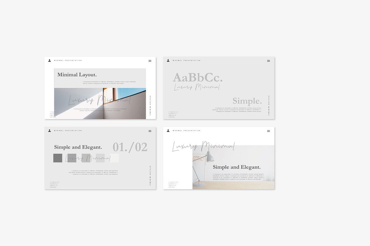Luxury - Minimal Powerpoint Template, a Presentation Template by Barland Design (Photo 5 of 11)