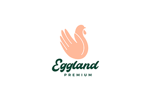hen farming hen house modern logo, a Branding & Logo Template by devastd