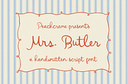 Mrs.Butler //  Quirky Wedding Font, a Handwritten Font by PeachCreme (Thumbnail 11 of 11)