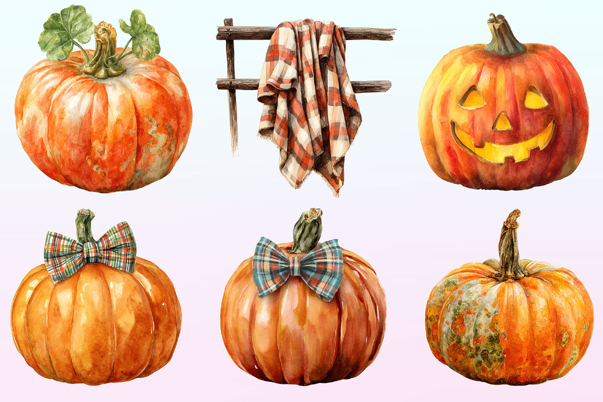 Fall Pumpkin Clipart, a Graphic by CitraGraphics (Photo 3 of 4)