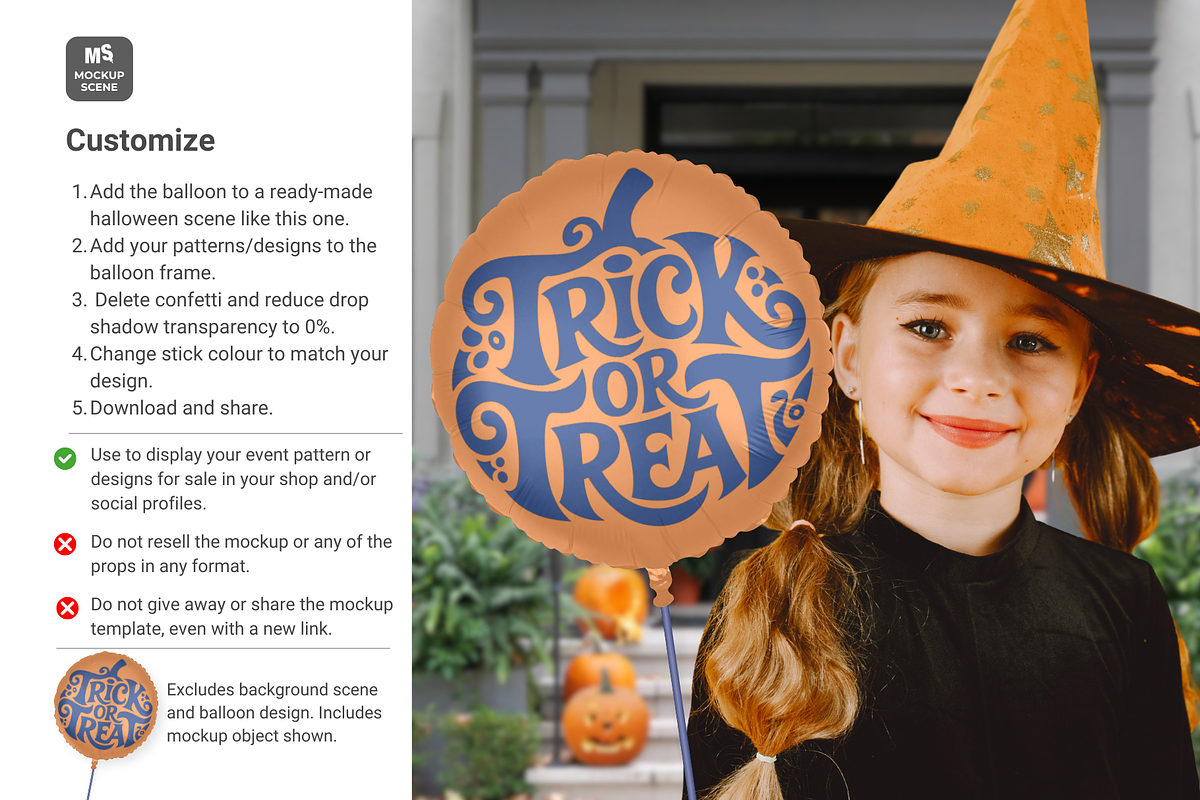 Foil Balloon Canva Smart Mockup, a Mockup by Mockup Scene (Photo 8 of 11)