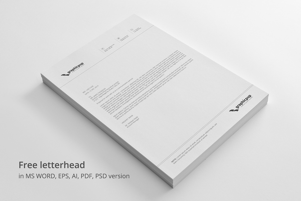 Invoice & Letterhead, a Stationery Template by Rongmistiry (Photo 9 of 9)