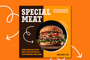 Fast Food Social Media Post, a Templates & Theme by studiogstock (Thumbnail 2 of 4)