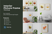 Interior Picture Frame Mockups, a Mockup by Runend (Thumbnail 1 of 13)