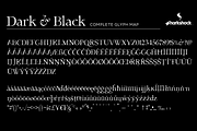 Dark & Black, a Serif Font by Sharkshock (Thumbnail 2 of 2)