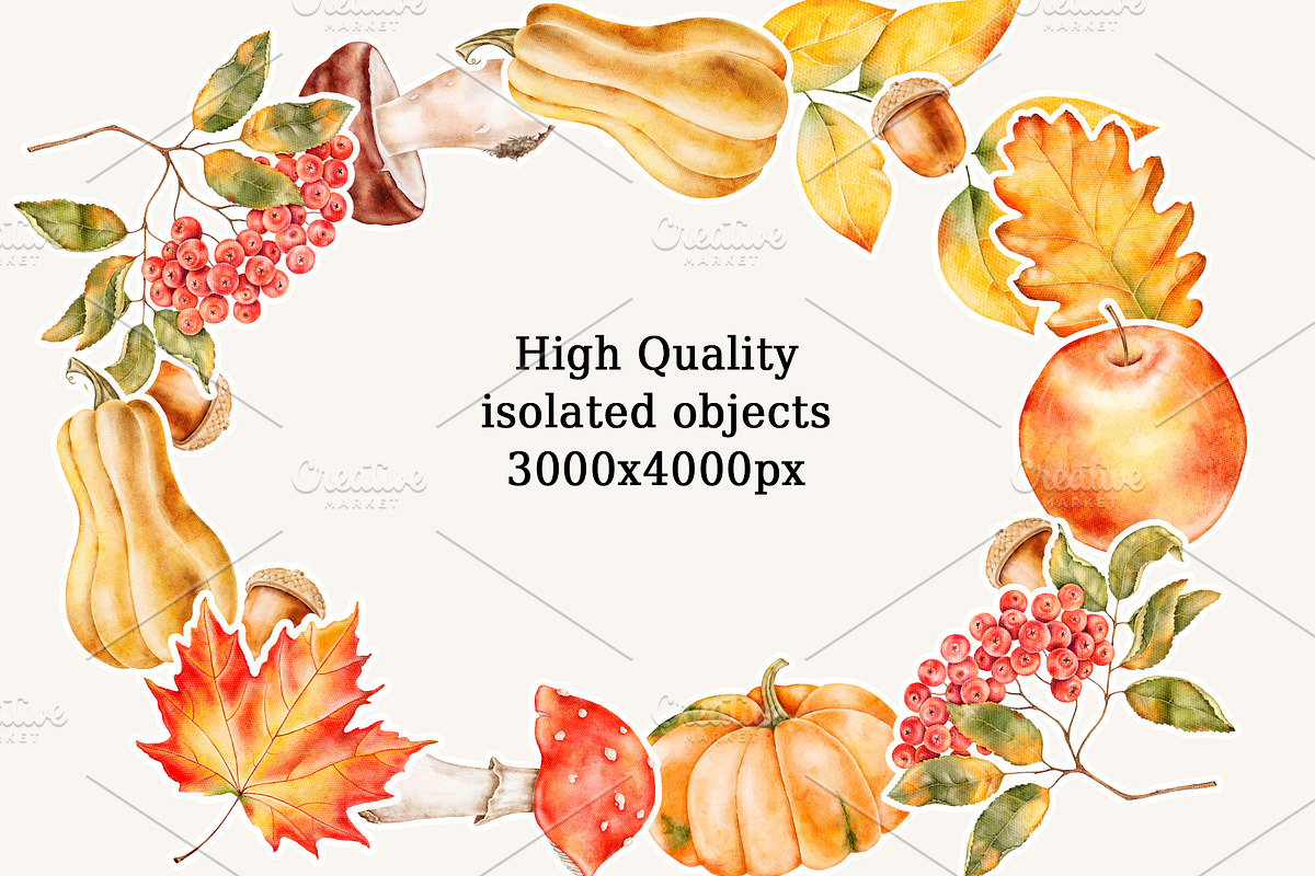 Autumn, Fall watercolor clipart, a Seasonal Illustration by Eves_Aquadreams (Photo 10 of 12)