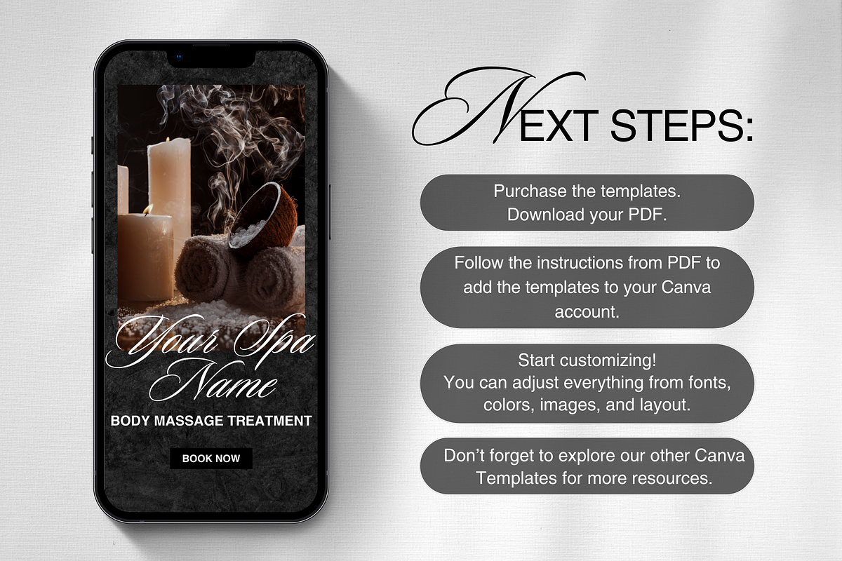 Massage Therapy Instagram Templates, a Social Media Template by DesignsbyMariaStudio (Photo 8 of 9)