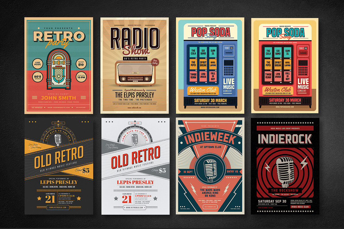 50 Music Flyers Bundle, a Flyer Template by Guuver (Photo 9 of 10)