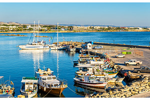 Yachts in harbour of paphos cyprus containing cyprus, paphos, and marina, a Nature Photo by Leonid Andronov