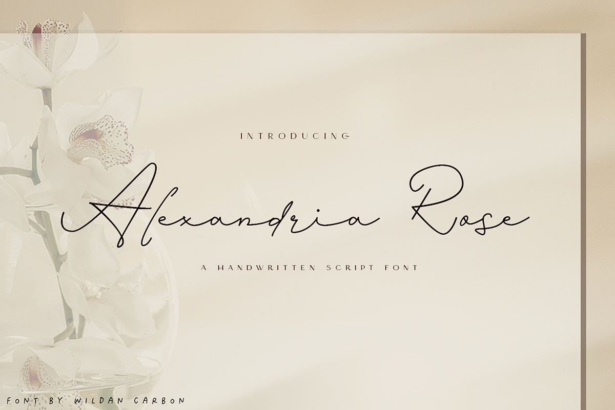 Alexandria Rose, a Script Font by Beautypes (Photo 1 of 7)