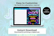 Dinosaur Birthday Invitation, an Invitation Template by M9 Design (Thumbnail 3 of 4)