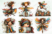Whimsical Christmas Fairy Clipart, an Illustration by Creative Art (Thumbnail 4 of 10)