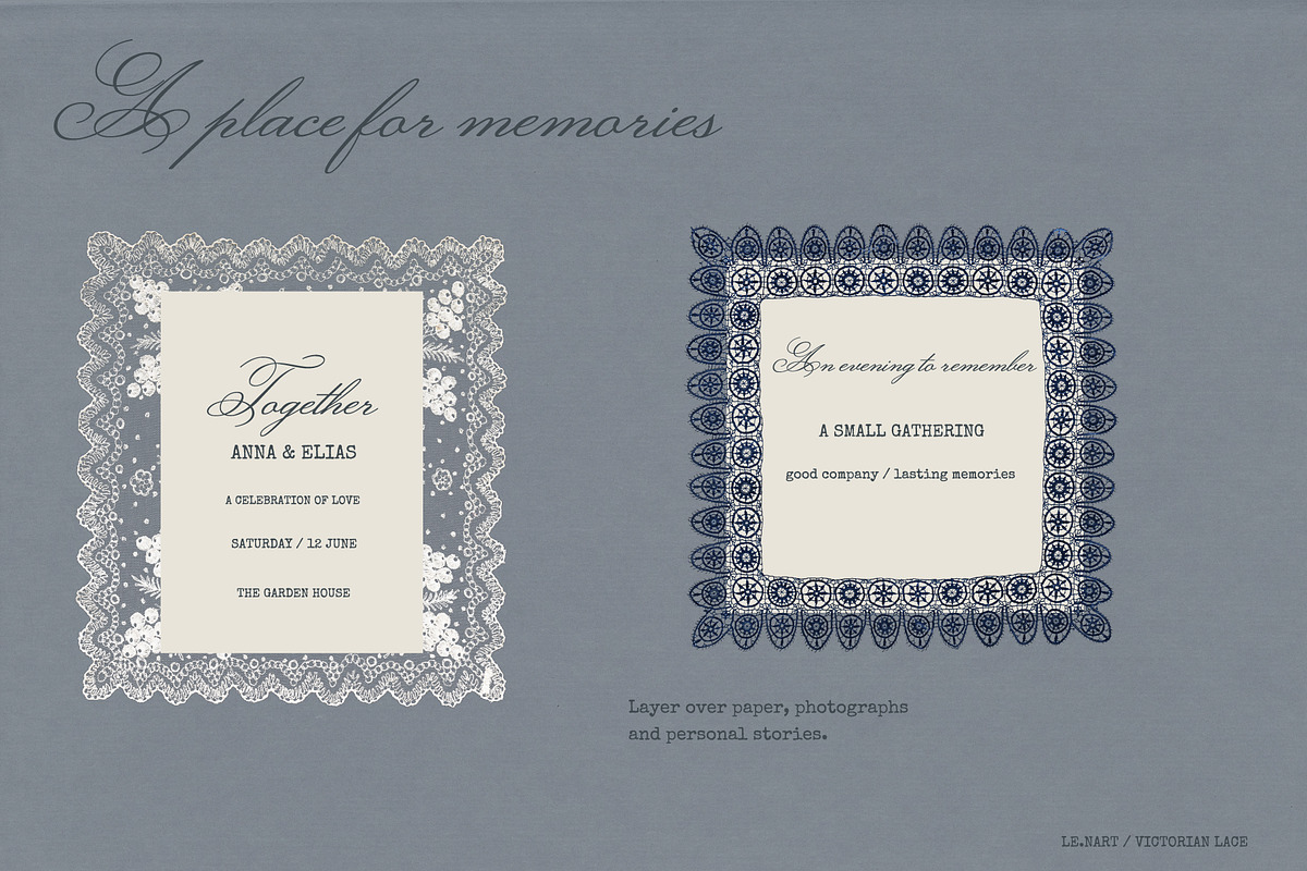 Victorian Lace Frames & Borders, an Object Graphic by Le.nart