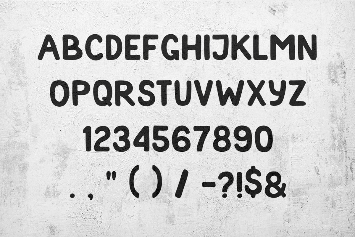 Favorado typeface preview 2