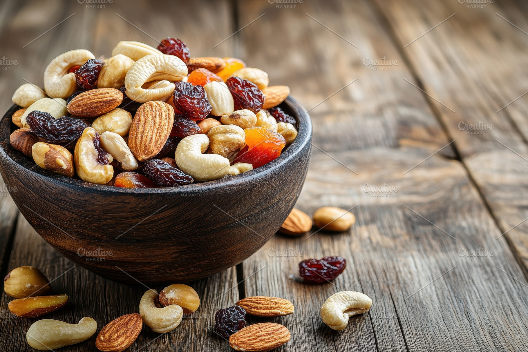 Bowl filled with a variety of mixed, a Photo by Pavel_design