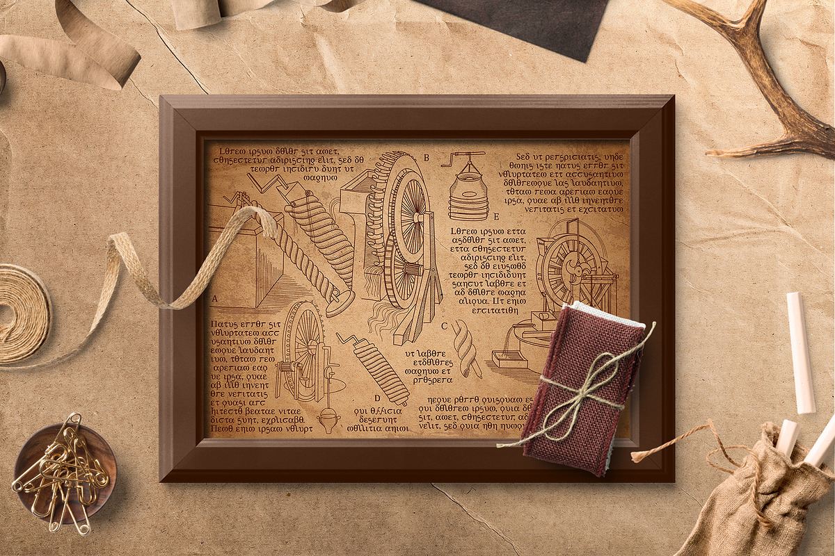 DA VINCI RENAISSANCE SKETCHES, an Object Illustration by Luna Dreams (Photo 13 of 16)