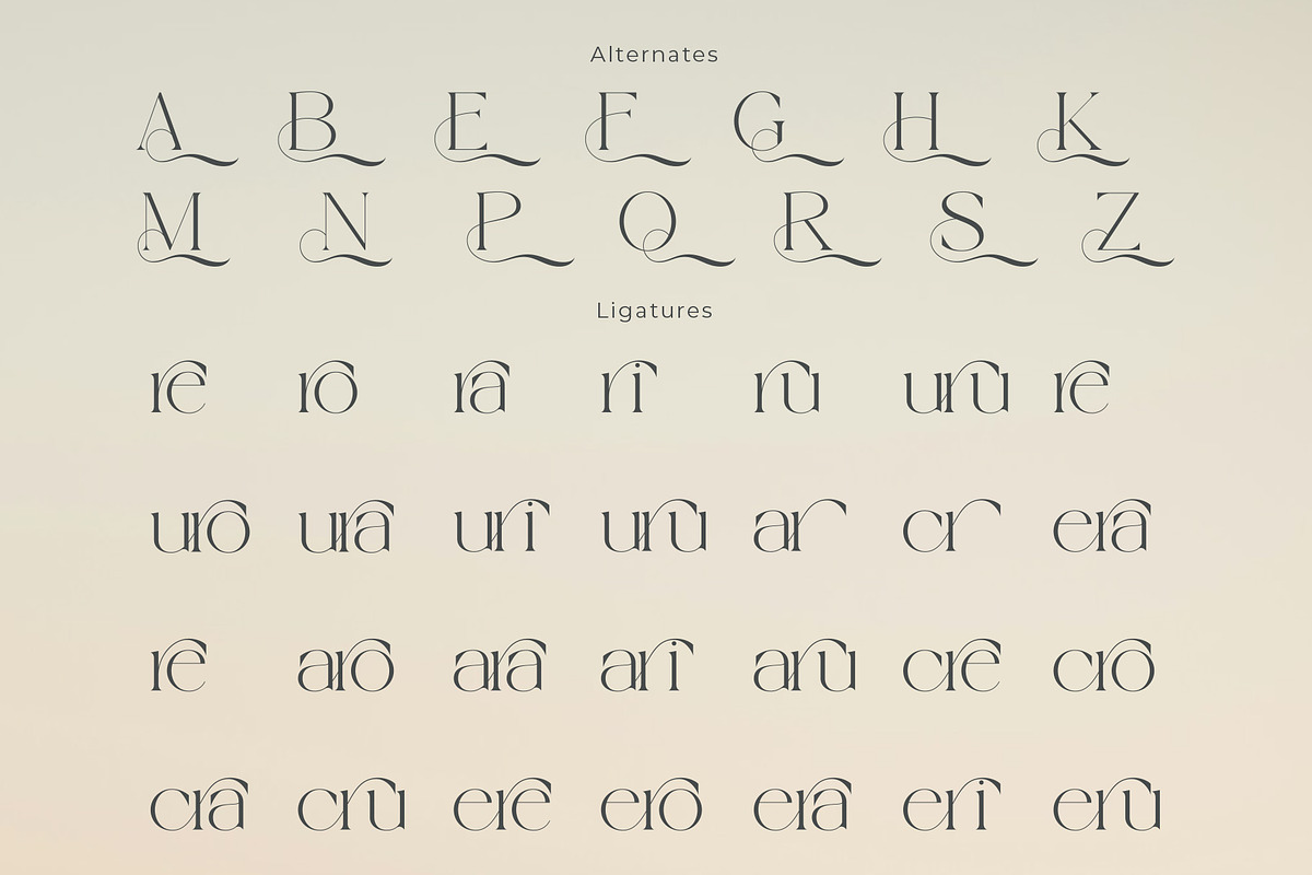 Aurelia - Elegant Serif Font, a Serif Font by Muflieart (Photo 7 of 10)