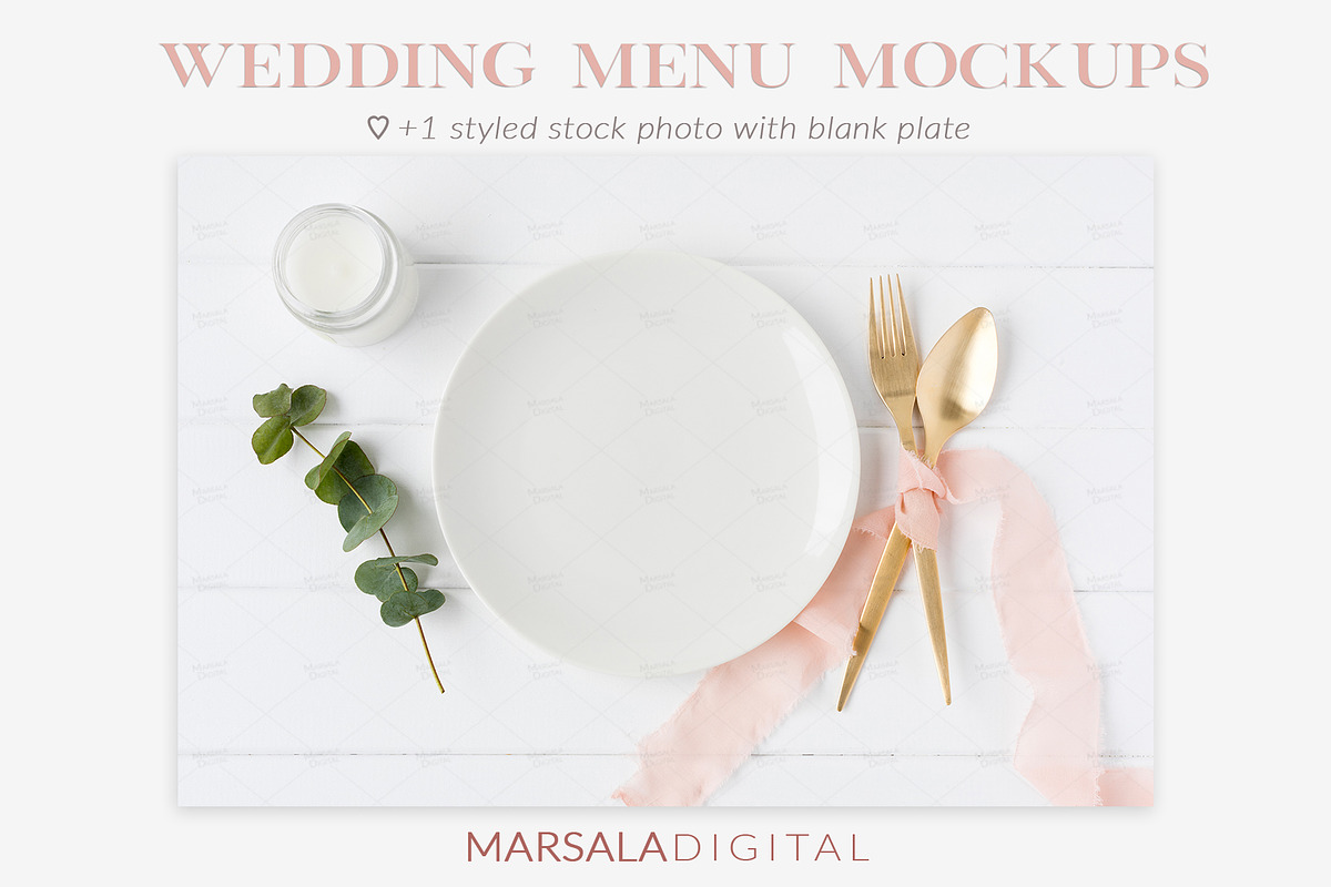 Elegant Blush Wedding Mockup Bundle, a Packaging Mockup by Marsala Digital (Photo 11 of 17)