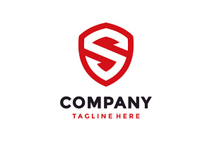 Simple Initial Letter S Shield logo, a Branding & Logo Template by jundio studio