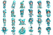 Romantic Fairy Clipart, an Illustration by Daily.Designs (Thumbnail 4 of 5)