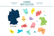 Germany Maps Collection, an Education Illustration by Illustrationsforteachers (Thumbnail 5 of 5)