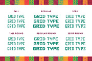 Grid Type - Geometric Font, a Sans Serif Font by Jordan Dale Young (Thumbnail 4 of 5)