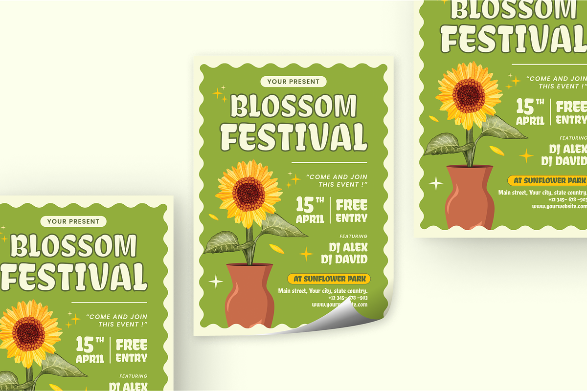 Spring Festival Flyer, a Flyer Template by SquidPixey (Photo 5 of 6)