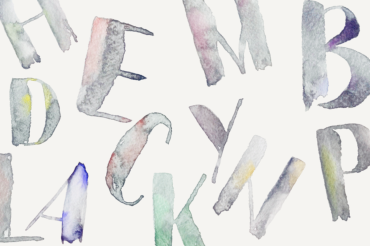 A to Z Watercolor Alphabet, an Object Graphic by OM Creativ (Photo 2 of 4)