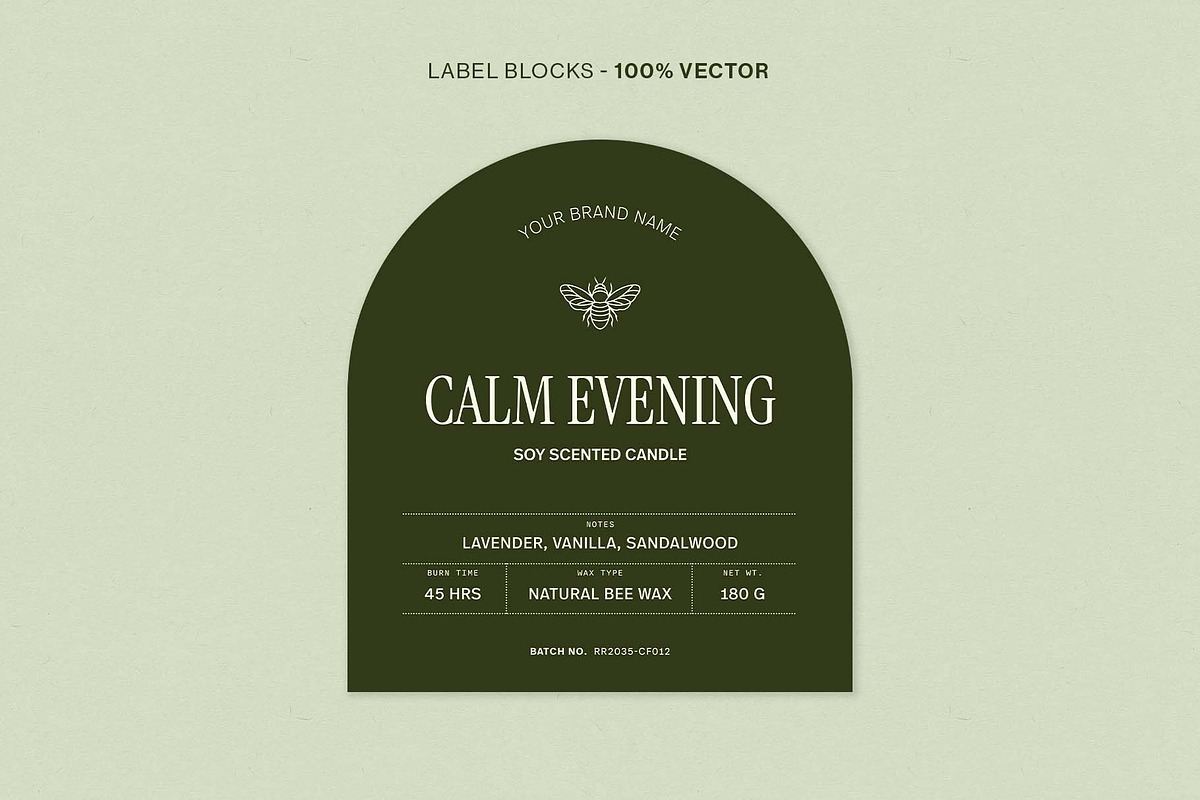 Product Label Template Set, a Stationery Template by BrandPacks (Photo 3 of 14)