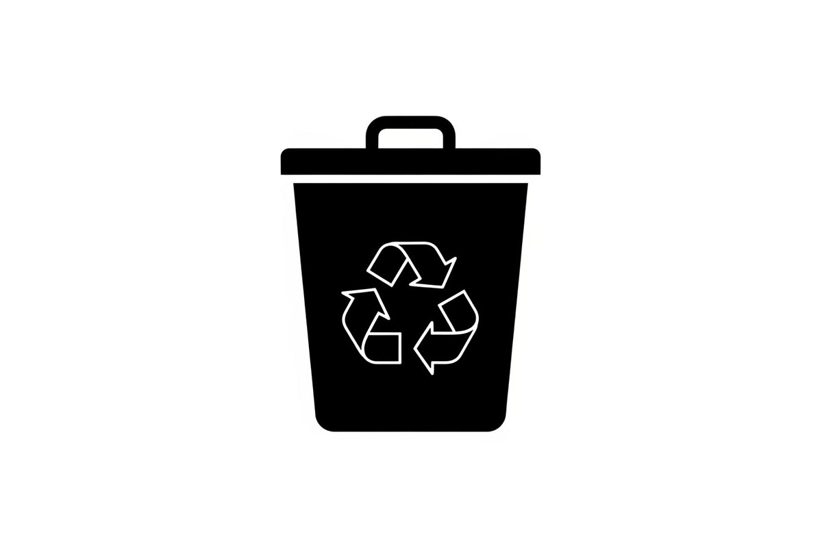 Recycling Bin Minimal Silhouette, a Graphic by Designer_Momina (Photo 3 of 14)