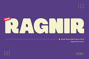 Ragnir - Bold Round Sans Font, a Sans Serif Font by RagamKata (Thumbnail 1 of 10)