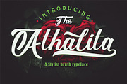 Athalita Brush Script Font, a Script Font by SHEILLA (Thumbnail 2 of 15)