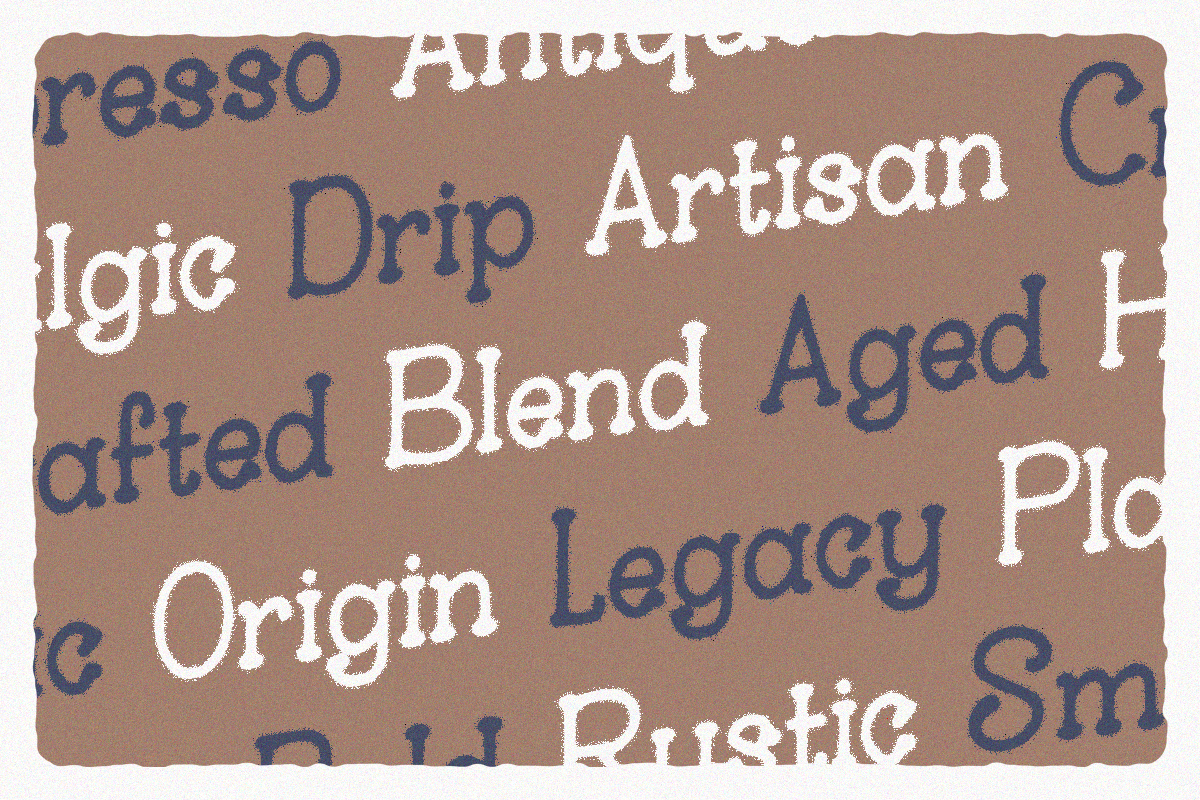 Roasty Beans - Classic Serif Vintage, a Serif Font by Pandeka Studio (Photo 6 of 9)