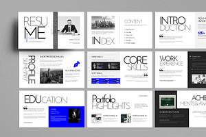 Clean CV Presentation Design, a Presentation Template by MightyDesign